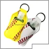 Party Favor Party Favor Neoprene er Baseball Softball Keychains Chapstick Holders For Hand Sanitizer Bottle Gel Holder Sleeve Key Chai DH3ie