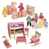 Bebek Ev Aksesuarları Minyatür Ahşap Bebek Evi Mobilya Evi Oyuncak Yatak Odası Oturma Odası Yemek Odası Bebek Aksesuarlar Oyuncaklar Çocuklar İçin Hediyeler 231122