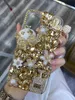 Obudowy telefonu komórkowego Perfume Dyni Luksusowy 3D Diamentowy telefon dla iPhone'a 13 12 11 Pro Max X XR XSMAX x 8 Plus 7plus Rhinestone Tylne okładka J230421