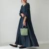 Casual Dresses Female Dress Stylish Relaxed Fit Large Hem Maxi Washable Ladies Ankle Length for Outdoor