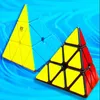 Intelligenzspielzeug Qiyi 3x3x3 Rubix Würfel Dreieck Geschwindigkeit Zauberwürfel Rubico Professionelle Zauberwürfel Puzzles Buntes Lernspielzeug für Kinder