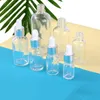 Bouteilles de parfum d'huile essentielle en verre transparent, flacon compte-gouttes avec Pipette de réactif liquide avec capuchon en argent, pointe blanche, 5-100ml Qchfa