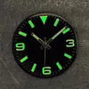 Kits de reparo de relógio mod acessórios 369 tira prego 28.5mm mostrador com mãos verde luminoso adequado para movimento nh35 nh36 4r 7s