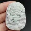 Pendentif en perles de dragon sculptées en jadéite naturelle de type A, lavande certifiée de Birmanie