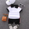 Kledingsets Ienen Babykleding Sets Korte mouw Polo-shirt Shorts Outfits Kids Suits Peuter Infant Boys Casual Summer Deskleding 230422