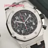 Ap Swiss Relógio De Luxo Royal Oak Offshore Vampiro Placa Preta Relógio Mecânico Automático Masculino 26470st Oo A101cr.01