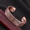 Bangle Dreamtimes Viking Triquetra magnetiska män Justerbar manlig amulett keltisk knutarmband gåva för kvinnor