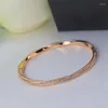 Bangle Holiday Fashion Bijoux pour les hommes Femmes Exquise Twist Flower Bracelet Party Birthday Gift Couples Accessoires