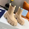 top quality Casual Shoes short boots woman designer shoes 100 cowhide shoe Metal womens Thick heels Leather High heeled Fashion Lady platform Elastic band boot