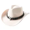 Breda Brim Hatts Bucket Men's Cowboy Hats Accessories Horns Jazz Top Dams Men's Curly Women's Fedora Knight Large Ethnic Panama 230421