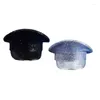 Berets Captain Yacht Hat Bridal paljetter Navy Marine för Halloween kostymtillbehörsbåtar Skippare