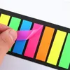 Ark färgklistermärken transparent fluorescerande indexflikar flaggor klistermärke pappersvaror barn gåvor skolkontors leveranser