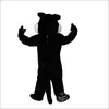 Costume da mascotte animale del fumetto di lupo nero professionale che cammina Cartoon Anime Earth Performance Abbigliamento Terra Props Abbigliamento