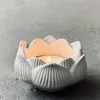 Ferramentas de artesanato Moldes de suporte de vela em forma de flor de concreto redondo Tealight Silicone Cimento Castiçal MoldsCraft287U