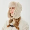 Bonnet/Crâne Caps Femmes Hiver Trapper Trooper Earflap Chaud Russe Imperméable Ski Chapeau Bomber Cap Russe Chaud Tricot Oreille Protecteurs Hats231118