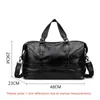 Outdoor Bags Fitness Gym Bag Man Travel PU Leather Sports Handbag Multi-functional Large Capacity Storage Shoulder Trip Xa171wd