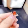 Pierścienie klastra Vintage S925 Srebrne szterling Naturalny szmaragdowy pierścień jubylry dla kobiet Fine Anillos de 925 Biżuteria rubinowa kamień