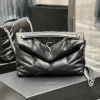 Mode 2SIZES Herrkedja Puffer Designers Bag Womens Classic Tote Clutch Bags Duffle Sling Crossbody Shoulder Bag Luxury Purse äkta läder Pochette -väskor