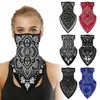 Vélo vélo cyclisme masque facial guêtres anti-poussière protection UV hommes femmes moto masque de couverture bandana avec boucles d'oreille233Z