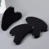 Facial Guasha Tool Natural Obsidian Guasha Board for Face and Body Massage for Traditional Acupuncture Therapy Beauty Skincare SPA