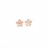 Stud Earrings Flowers Contracted 5 Petal Style Ear Nails Three Color Suitable For Women