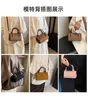 Evening Bags Retro Faux Suede Women's Shoulder Matte Leather Ladies Small Messenger Bag Simple Vintage Female Handbags Clutch Purse