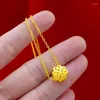 Colares Pingente Coreano Moda Luz Amarelo Cor de Ouro Jóias Encantos Colar Curto para Mulheres Casamento Engagement Clavícula Menina