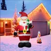 Andra evenemangsfestleveranser 12m Lysande jul Uppblåsbar krycka Santa Claus Toys Home Garden Outdoors Festival Decorations Kid Gift 231121