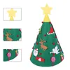 Décorations de Noël Ensemble d'arbres en feutre éclairés pour enfants en bas âge avec accessoires Jouets de pré-maternelle pour lit de salon