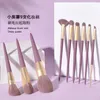 Pinceaux de maquillage 9 pièces, ensemble de pinceaux, cheveux doux, ombre à paupières, correcteur ample, plein de beauté abordable