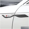 Andra yttre tillbehör bilsidan märke Emblem 3D klistermärke Trim Chrome Pad Decoration för A3 A4 A5 A6 Q2 Q3 Q5 Q7 Q8 S4 S5254Z Drop DHSPG