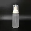 50ml Travel Foamer Bottles Frosted Plastic Foam Bottles with Gold/Silver Pump Hand Wash Soap Mousse Cream Dispenser Bubbling Bottle BPA Hllc