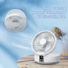 Altro Giardino domestico Ventilatore di raffreddamento ad aria con circolazione d'aria a parete senza fili con telecomando senza fili e tavolo con ventilatore elettrico pieghevole a luce LED 230422