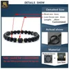 Strand Classic 8mm Natural Stone Bead Bracelet For Men Women Lava Hemtite Tiger Eye Rock String Braclet Fashion Party Yoga Jewelry Gift