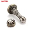 Naierdi Bronze Retro Design Zink Eloy Magnetic Door Stop Stopper Holder Catch Floor Montering med skruvar för familjens hem etc. 20101288W