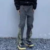 Pantalons pour hommes Hip Hop Zipper Up Cargo pour hommes Harajuku Fashion Track Cordon Sim Fit Pantalon à jambe droite Street Wear