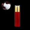 Red Glass Jar Cream Bottles Round Cosmetic Jars Hand Face Cream Spray Pump Bottle Jars with Gold/Silver Acrylic Lid 20g-30g-50g Qvsmd