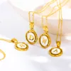 Collana con ciondolo lettera A-Z personalizzata fai-da-te in acciaio inossidabile placcato oro giallo di nuova moda per ragazze e donne con catena bel regalo