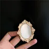 Brooches Pins 2023 Baroque Style Magic Mirror Cool Punk Vintage Brooch Gold Metal Color Fashion Jewelry Accessories