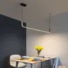 Nordic Led Pendant Lamp Gold Black For Living Room Dining Bedroom Kitchen Office Bar Home Decor Hanging Light Modern Chandelier