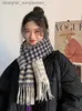 Halsdukar nya 2023 kvinnor halsduk höst vinter vintage houndstooth scarve pashmina mujer femme foulard bufanda wr shls unisex män pareol231122