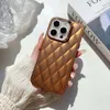 Funda de lujo para teléfono con textura de rombos en 3D, funda para Iphone 15, 14, 13, 12, 11 Pro Max, a prueba de golpes, antideslizante, antisudor