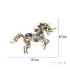 Broches, broches broches broches Cindy Xiang strass grand dragon pour femmes Vintage Colorf Zodiac Animal Pin chinois Feng hiver accès Dhuqe