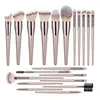 Pinceaux de maquillage Champagne Set pour femmes fond de teint cosmétique poudre Blush fard à paupières Kabuki mélange maquillage brosse outils de beauté 231204