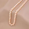 Men Women Unisex Classic Freshwater Pearl Necklace Elegant Jewelry For Anniversary Wedding Party