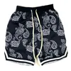 Paisley Herren-Sport-Designer-Shorts, amerikanische Cashew-Blüte, Sommer, schnell trocknend, Eisseide, lockere Basketball-Hose, lässig, 963