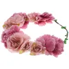 Decorative Flowers Floral Garland Crown Wedding Big Flower Wreath Headband Hairband Garlands Hair Band Accessories