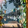 Garden Decorations H D 9pcs Hanging Crystals Chandelier Prisms Ornament Rainbow Maker Sun Catchers for Gift Decoration Window Home Plants 230422