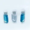 15ml 30ml hand sanitizer PET plastic bottle with flip top cap square shape for Make-up lotion disinfectant liquid Jfhor