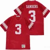 Heritage Hall Jerseys High School Football 3 Barry Sanders Moive Pure Cotton Hateble Red Team College Stitch University for Sport Fans Pullover Hiphop Retro